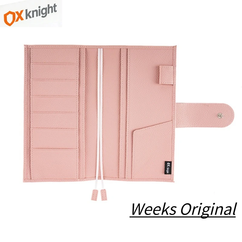 ox-knight-2026-new-original-weeks-cover-lychee-grain-leather-planner-original-notebook-for-hobonichi-with-back-pocket-diary