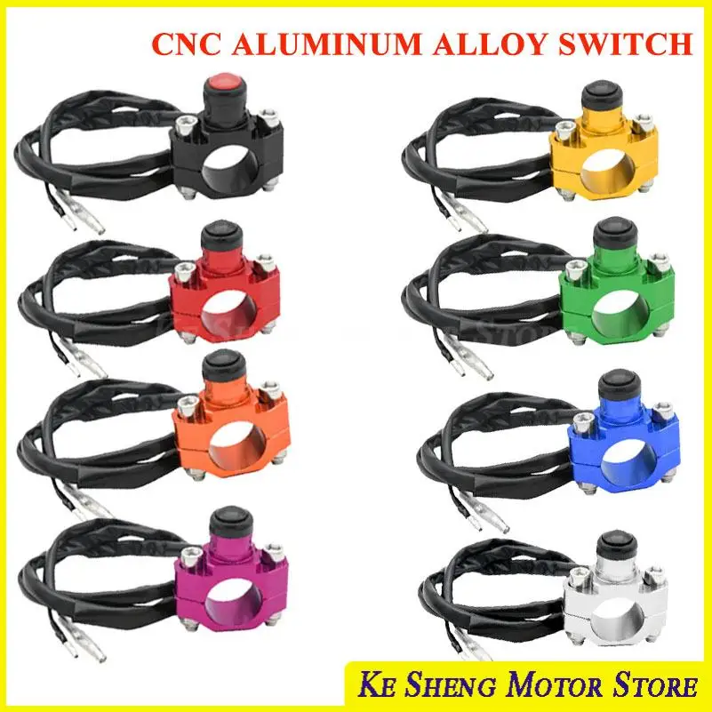 For SX SXF EXC EXCF XC-F XCW TPI Six Days 125-500 Universal Motorcycle Stop Start Kill Switch Button With Rotating Bar Clamp