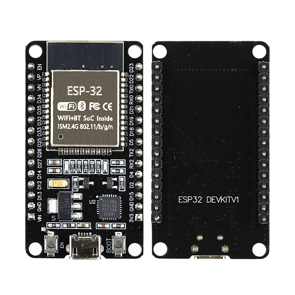 2.4G WIFI Bluetooth Module Development Board 30Pin 38Pin Micro Type-C ESP-32 Ultra-Low Power Consumption Dual Core CP2102