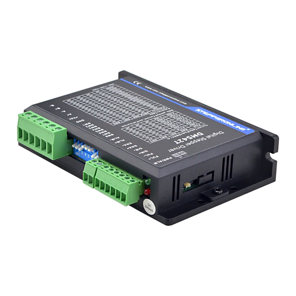 STEPPERONLINE DM542T 2 Phase Stepper Motor Driver 1.0-4.5A 18-50VDC Stepper Motor Controller for Nema17 Nema23 CNC
