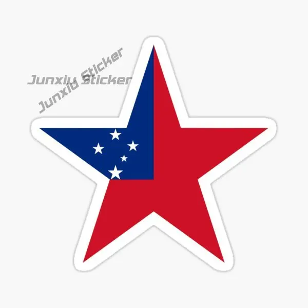SAMOA The Independent State of Samoa Flag National Emblem Car Sticker Vinyl Self-Adhesive Waterproof Car Accessories Decal