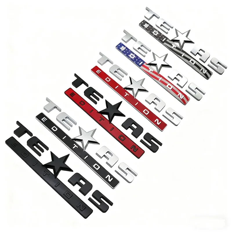 3D ABS Texas Commemorative Sticker For Raptors, Rangers, FJ Wrangler, Rear Box Decoration Accessories