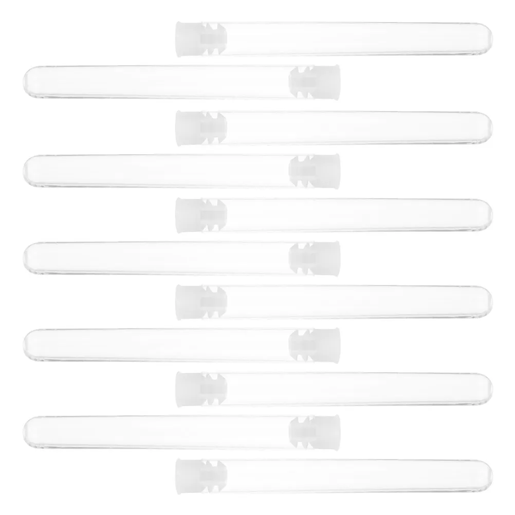 

50Pcs Clear Disposable Plastic Test Tubes Caps Small Scientific Experiment Tubes for Laboratory Education