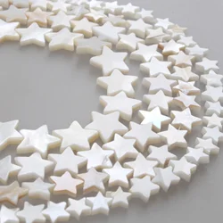 Natural Shell Beads White Mother Of Pearl Stars Shell Pentagram Shape Beads 6 8 10 12 15mm For Bracelet Necklace Jewelry Making