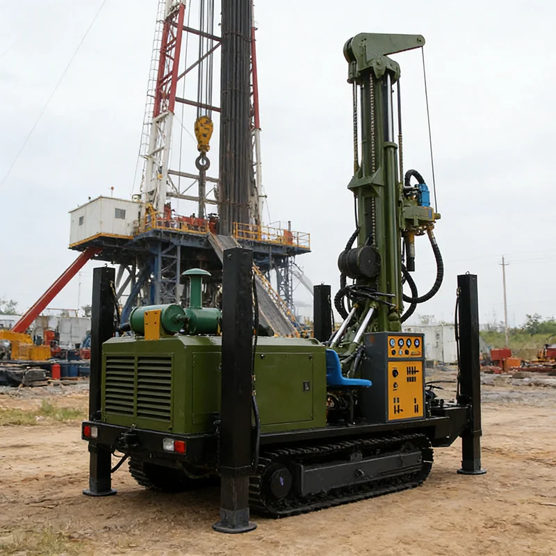 Small Crawler Pneumatic Water Well Drill Rig for Farm Irrigation and Livestock Water Supply
