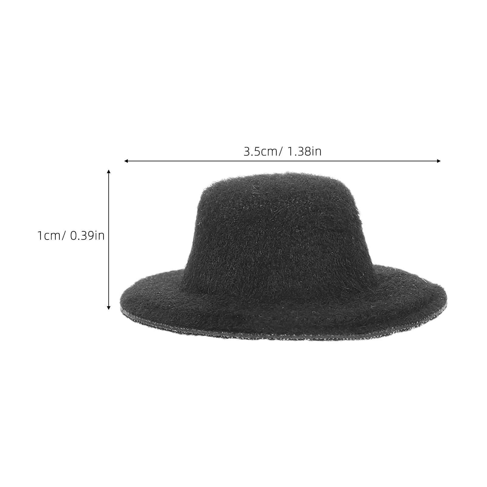 20 pezzi mini cappelli cappelli a cilindro in feltro morbido per decorazioni per feste fai da te accessori artigianali cappellini piccoli progetti fatti a mano di Natale