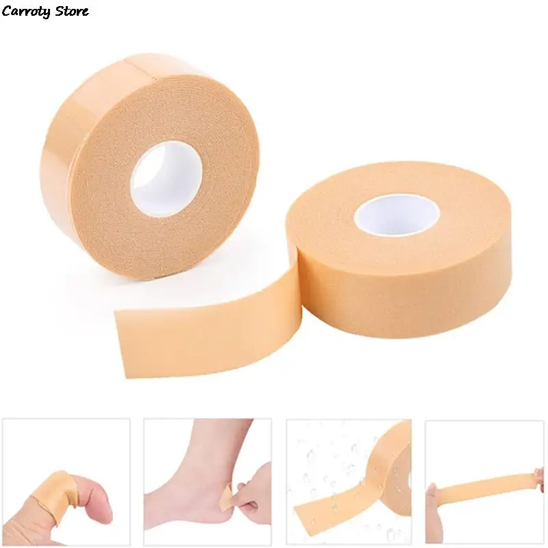 1Roll Nude Waterproof Anti-Wear Foam Cotton Heel Sticker Tape Patch Blister Plaster First Aid Blister Pedicure Pad Foot Care