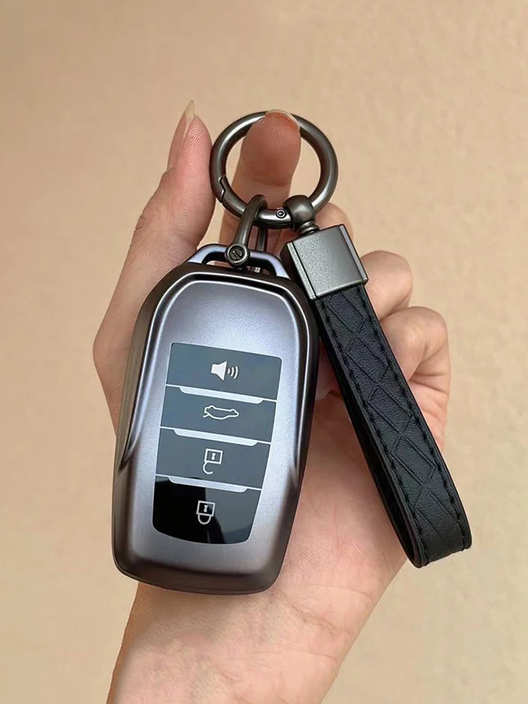 TPU Auto Schlüssel Fall Abdeckung Shell Fob Für Toyota CHR Hilux Fortuner Land Cruiser 200 Camry Corolla Crown RAV4 Highland Schlüssel Kette – Detail 5