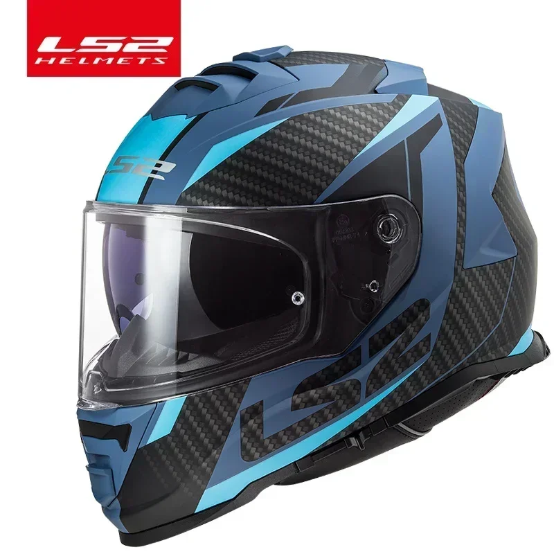 LS2-Casque de moto FF800 avec système antibuée, casques intégraux originaux, seuils M