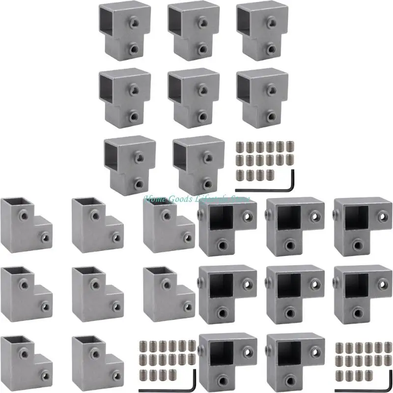 

E74E Aluminum Alloy T Shaped Pipe Fittings tees Chain End Clamps Enduring