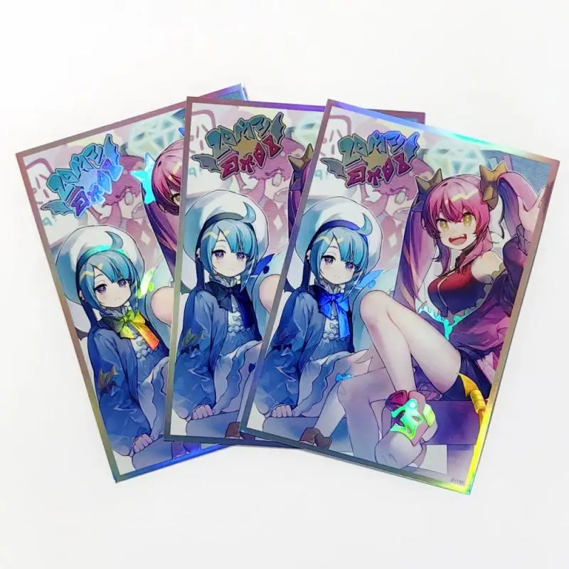 50pcs/set Yu-Gi-Oh! Maliss Maiden of White Flash Card Sleeve Anime Game Collection Card Protective Cover Gift Toy 63*90mm