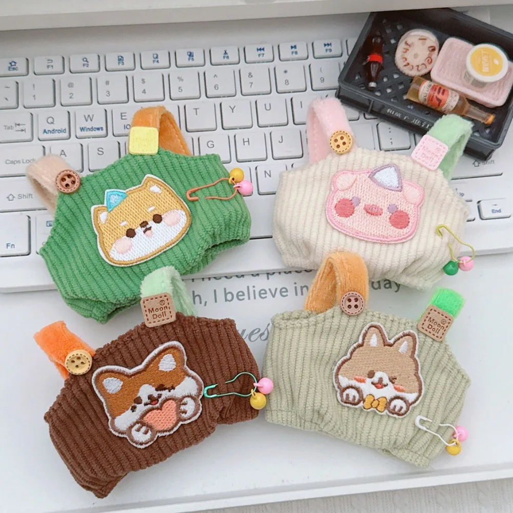 

Strap Pants Labubu Doll Clothes Dog Cartoon Labubu Plush Doll Outfit Replacement Fashion Mini Cotton Doll's Clothes