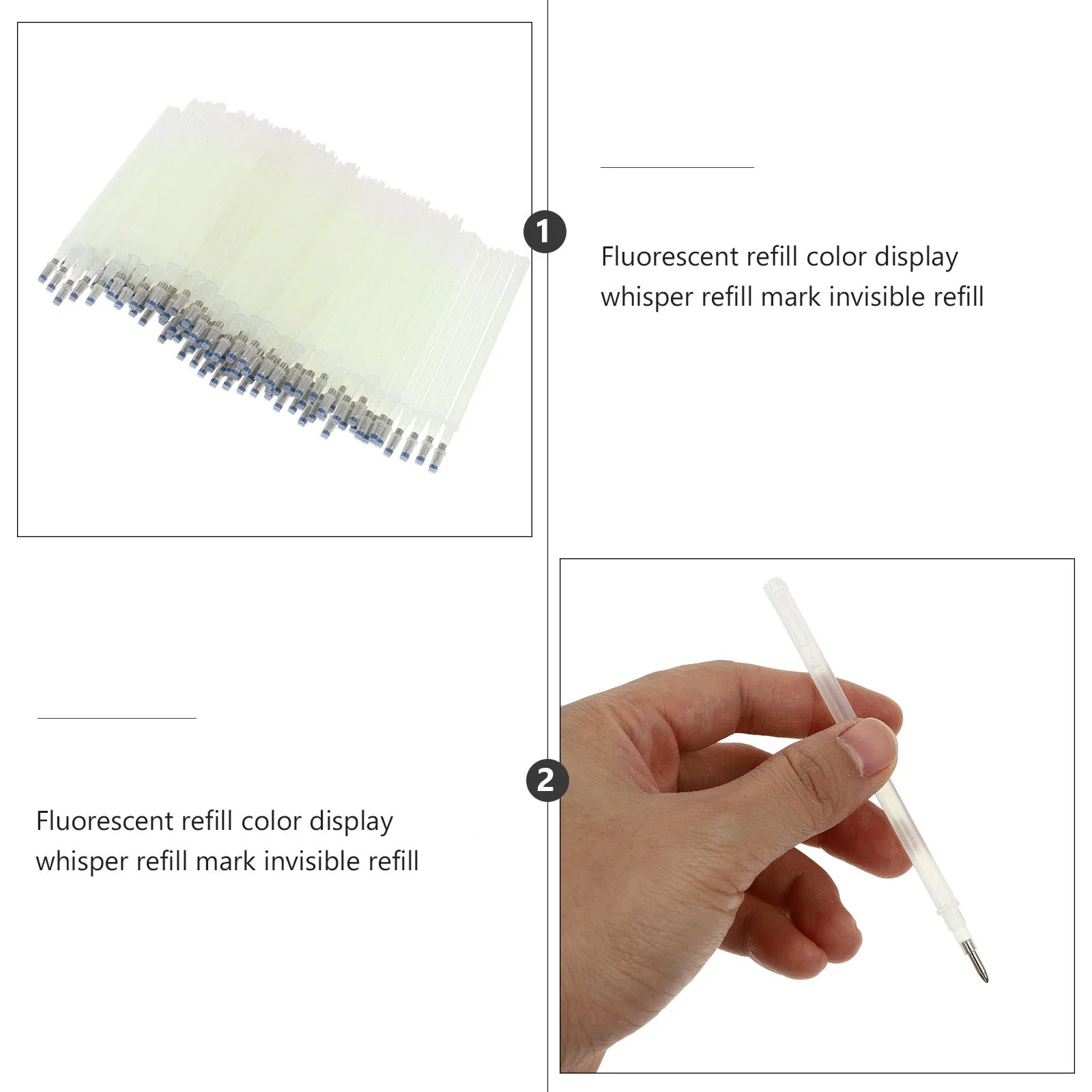 100 Pcs Highlighter Refills Extra Pens Ballpoint Marker Plastic Ink Refills for Dress Shoe Marking Handicraft