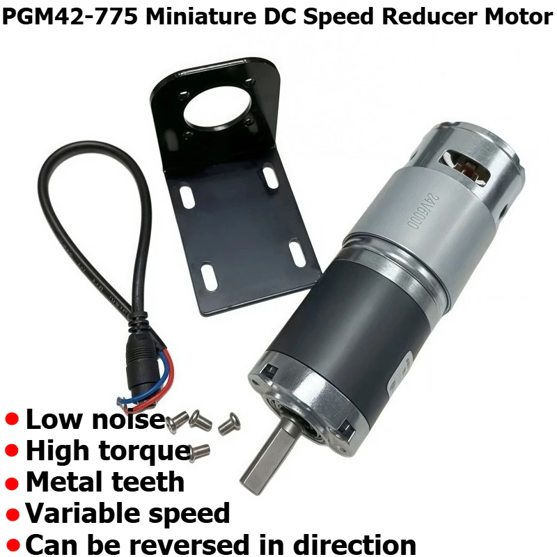 42mm planetary 775 reduction motor with large torque and speed controller, adjustable power supply, 12V/24V motor bracket — купить у AliExpress WW