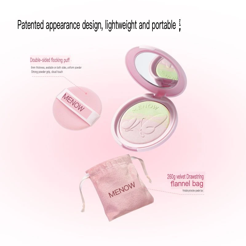 Meno Powder My Powder Compact Oil-control Long-lasting Sweat-proof Loose Setting Powder for Oily Skin Honey Powder
