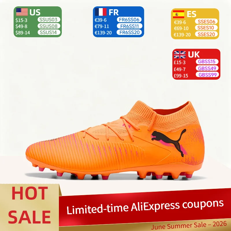 

Puma Future 8 MG Lightweight, Comfortable,Stylish, High-Performance, Breathable Low-Top Soccer Cleats for Men – Orange 108595-03
