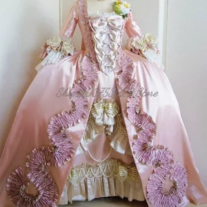 Quadratische rosa Luxushals Ballkleid Seiko Arch Perle Peleled Victorian Roads To Custom Steel Kleider Besondere Anlasskleider 10 Hauptverkaufskleid Babado Party - №5