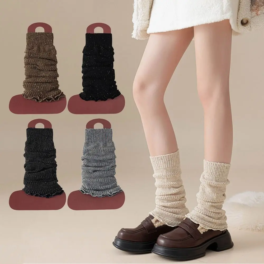 

1/5Pair New Y2K Leg Warmers Soft Warm Knit Leg socks Boot Socks Women