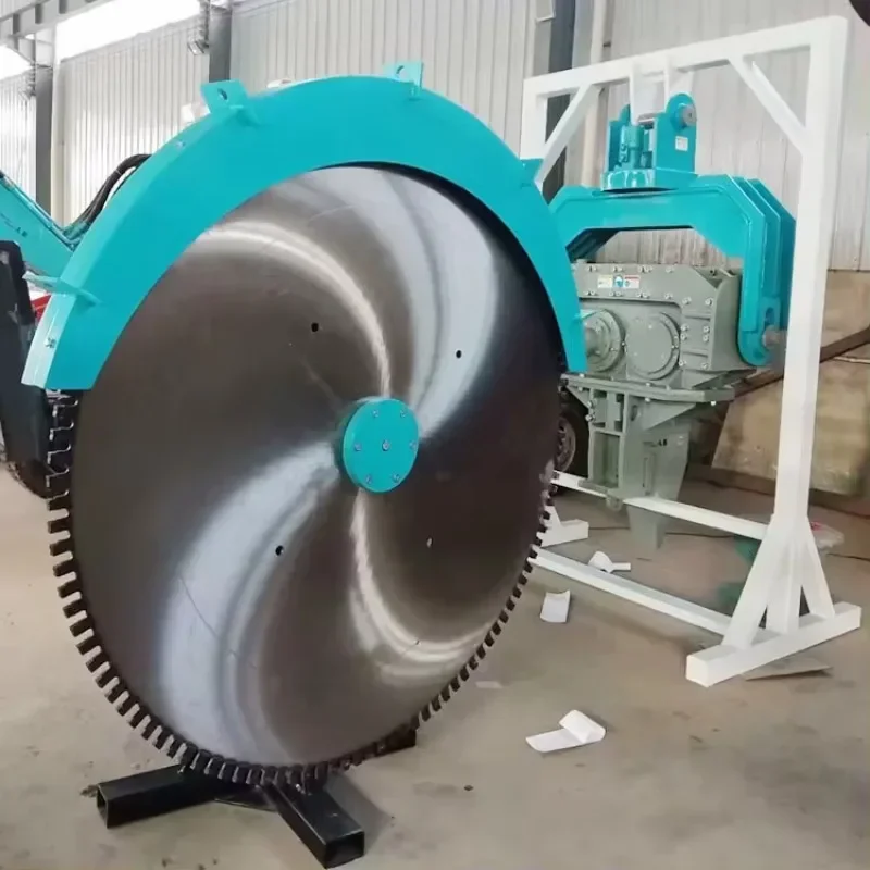 Mine Tunnel Digging Disc Rotary Cutting Saw Machine Road Slotting Hydraulic Rock Saw Cutting Granite Rock Saw