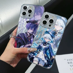 Genshin Impact Game Phone Case for Oppo Realme C67 C65 C55 C53 C35 C33 C31 C21Y C20 C11 12 11 10 8i 7 6 5 Feather Texture Cover