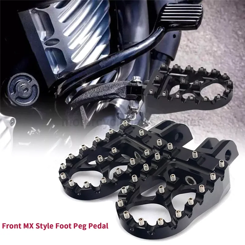 

AS-Front MX Style Foot Peg Pedal For Fat Bob FXFBS 114 FXFB 107 Softail