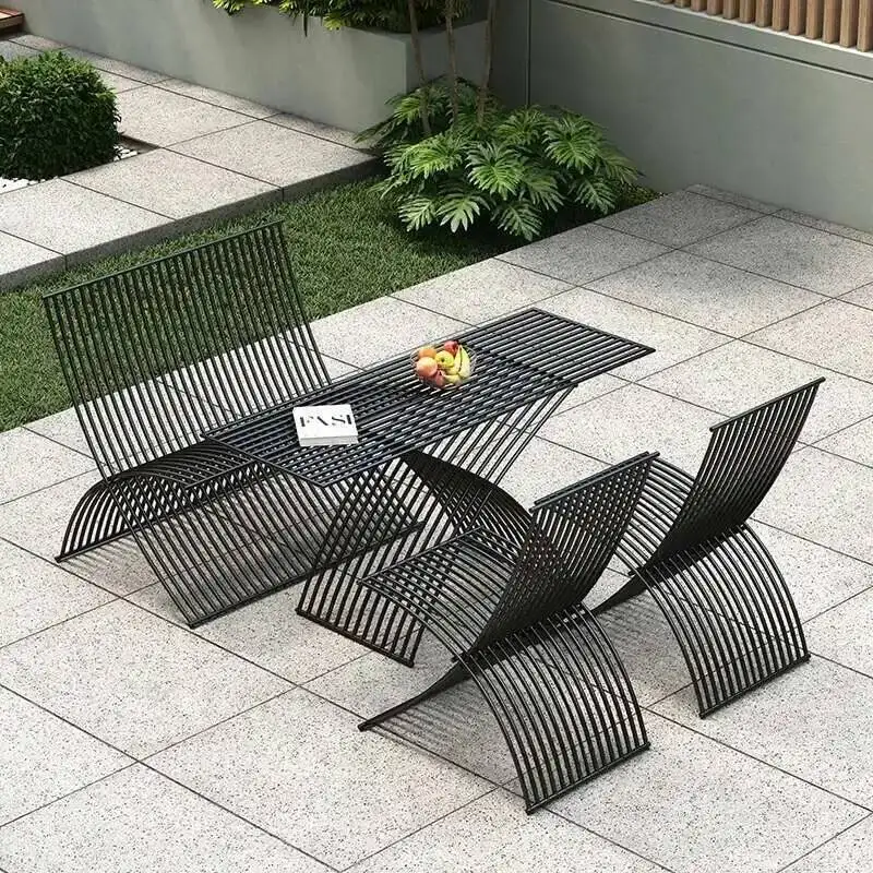 

Rattan Outdoor Casting Dining Chair Garden Rocking Plastic Sofa Terrace Chairs Set Chaise Lounge Aluminium Floor Pool Furniture