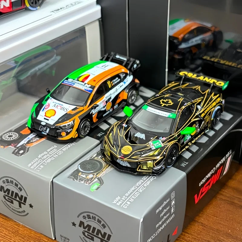 

In Stock 1/64 Mini Gt Hyundai I20 N Rally1 #11 Car Model Alloy Die-Cast Collectible Model Car Collection Toys For Birthday Gifts