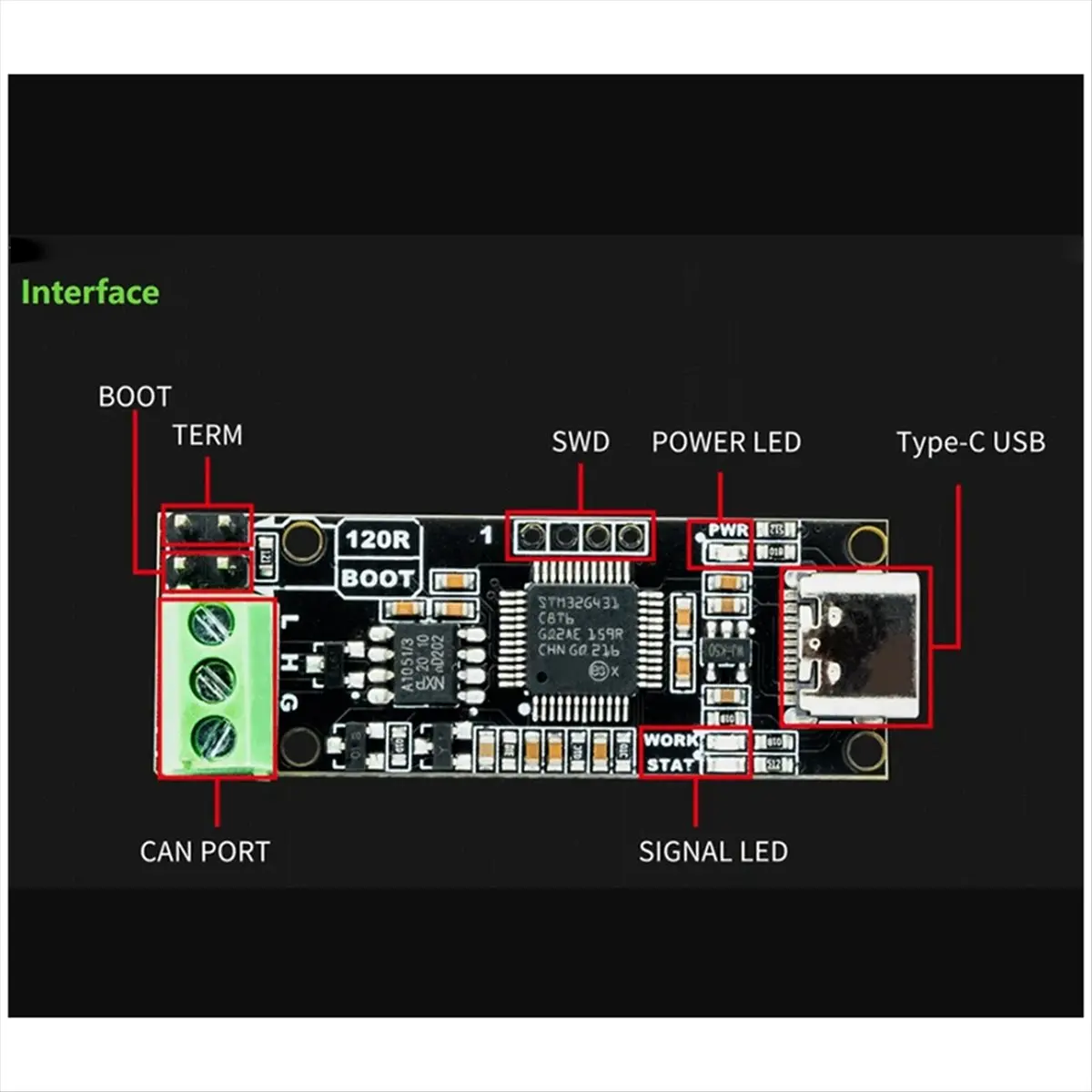 #(Upgraded)CANable V2.0 Pro CANbus Transceiver USB to Protocol Analyzer Adapter CAN2.0 Serial Controller