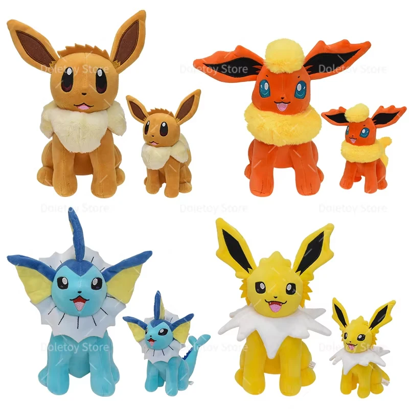 Hot Sylveon Leafeon Umbreon Vaporeon Glaceon Plush Soft Anime Dolls Throw Pillow Stuffed Animal Birthday Gift for Kids