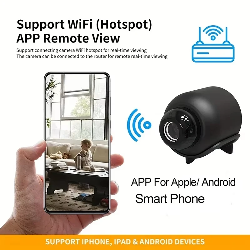 Imagem -04 - Mini Wifi Câmera ip Monitor de Segurança Interior Detecção de Movimento Cam de Vigilância sem Fio Visão Noturna 1080p hd Segurança Xiaomi-x5