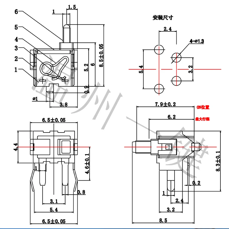10Pcs KFC-W4-05(KFC-W-07F) Limit Switch Game Flash Door Reset Micro Motion Detection Accessory Button Switch