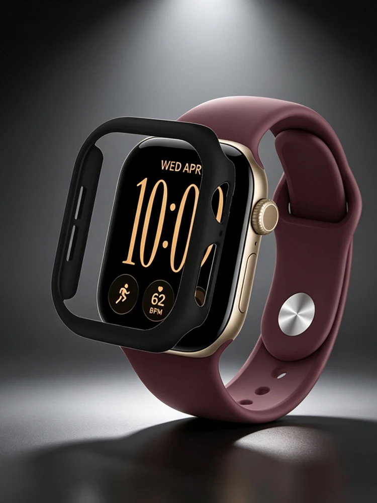 PC-Schutzhülle für Apple Watch Series 12, 11, 10, 42 mm, 46 mm, Hartschalen-Hülle, stoßfeste Schutzhülle, iWatch 7, 8, 9, 41 mm, 45 mm, Zubehör