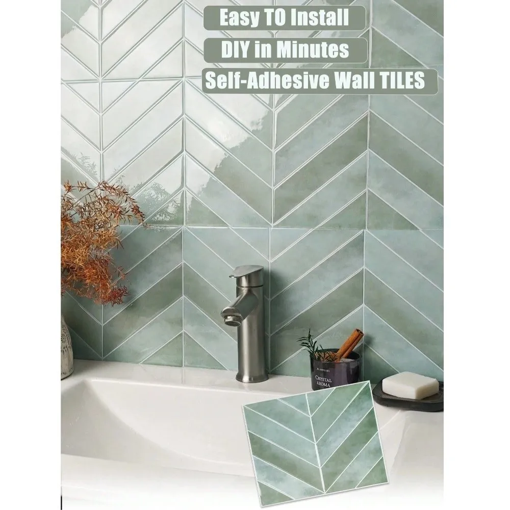 Multi Pattern Self Adhesive Tile Sticker PVC Water Proof Floor Film Oil Proof 2D Print Vinyl Sheet For Kitchen