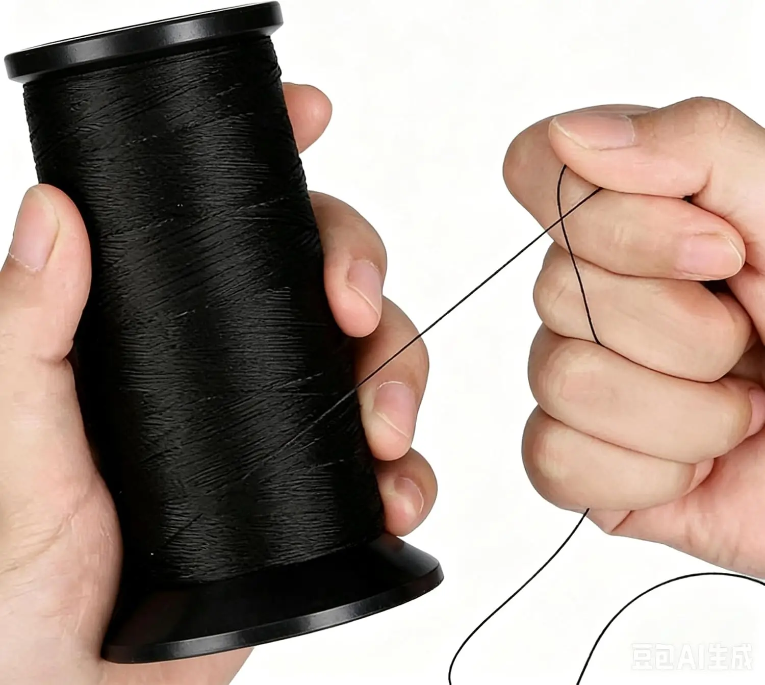 50/300M Starker Nylon-Nähfaden Schwarzer Nylonfaden zum Nähen, Polstern – Detail 6