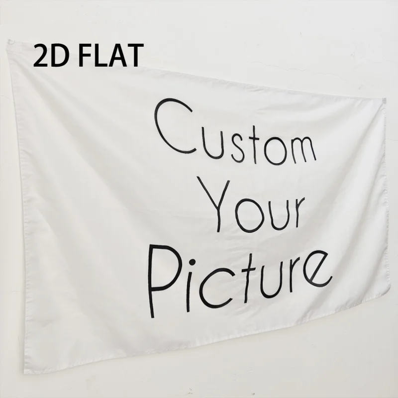 

Customizable Polyester Flag - Double Stitched Durable Polyester for Outdoor Decor, Easily Customize Your Image and Text