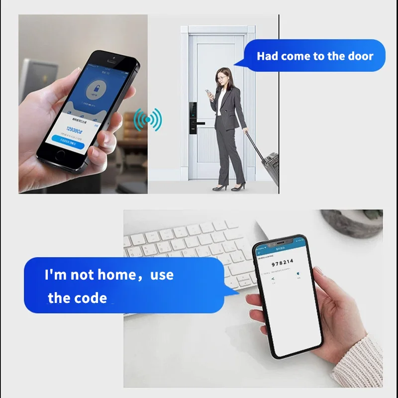PHIPULO 3D Face Recognition Unlock Digital Door Lock With Camera FIngerprint Password Unlock Keyless Electronic Door Lock
