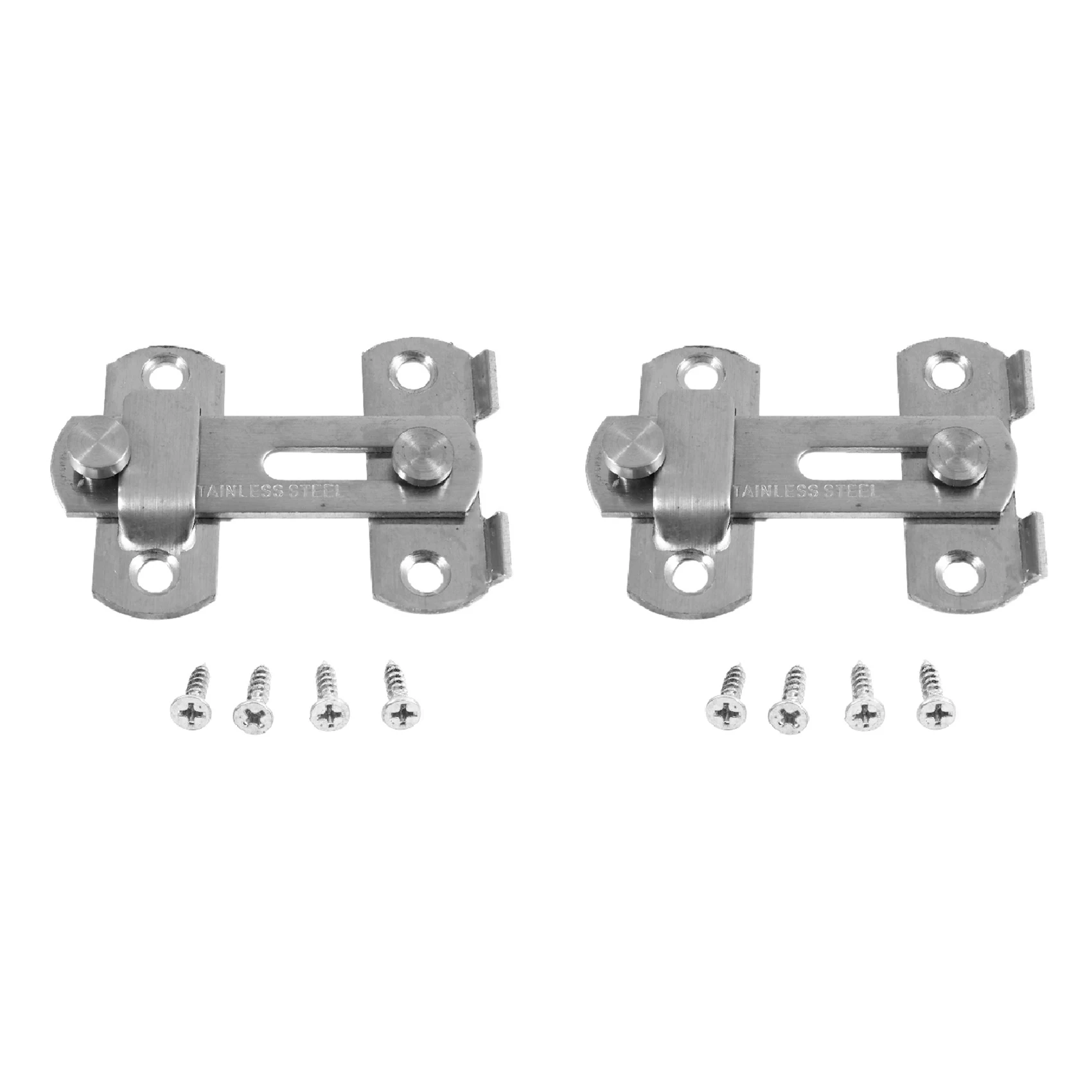 ABAH-2X Hasp Latch METAL Hasp Latch Lock Sliding Door Lock For Window Cabinet Fitting