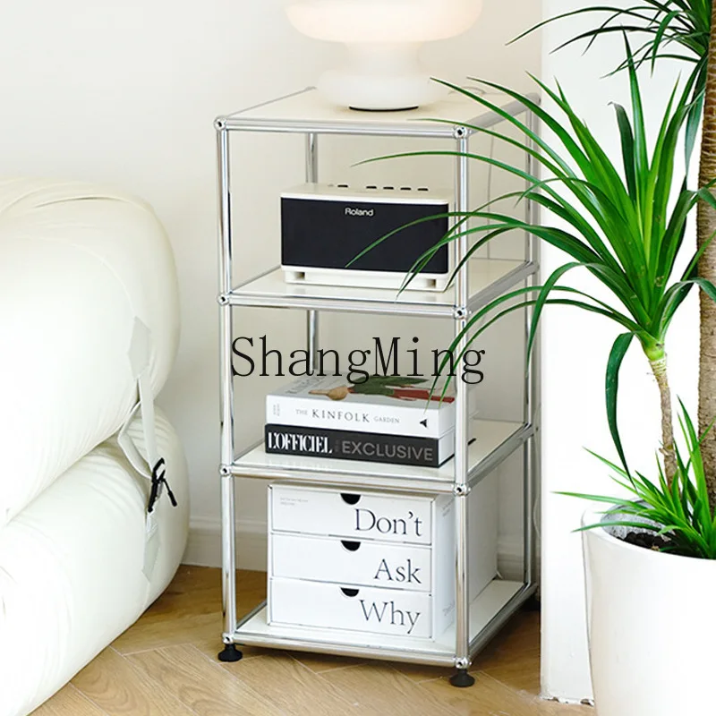 

SM household multi-layer storage rack stainless steel storage living room floor module cabinet