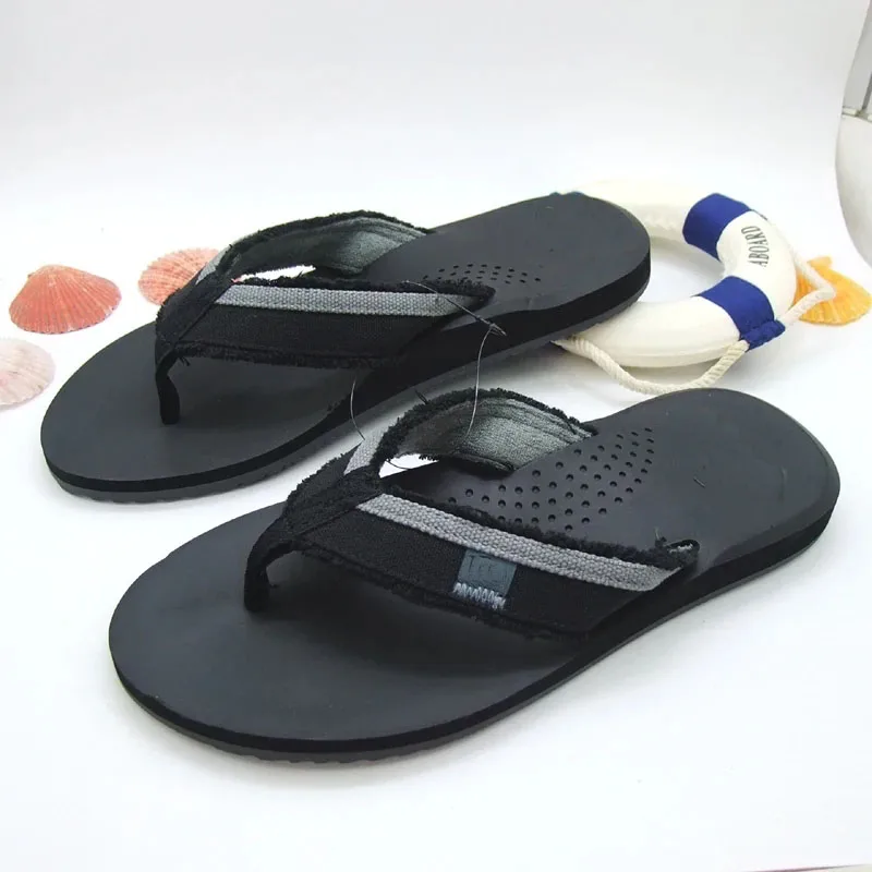 Chanclas de verano de alta calidad para hombre, sandalias de playa, zapatos informales antideslizantes para interiores y exteriores, 2023