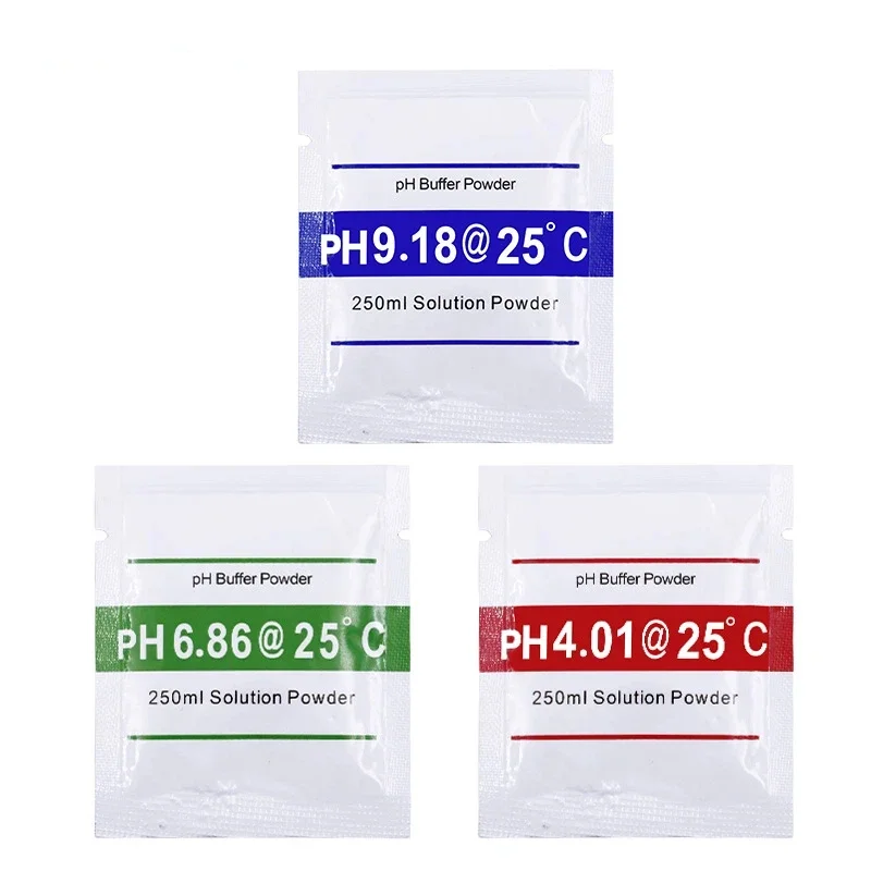 10/15/30pcs Set PH Standard Solution for pH Meter Calibration Powder Pack PH4.01 PH6.86 PH9.18 Lab Test Chemical Reagent