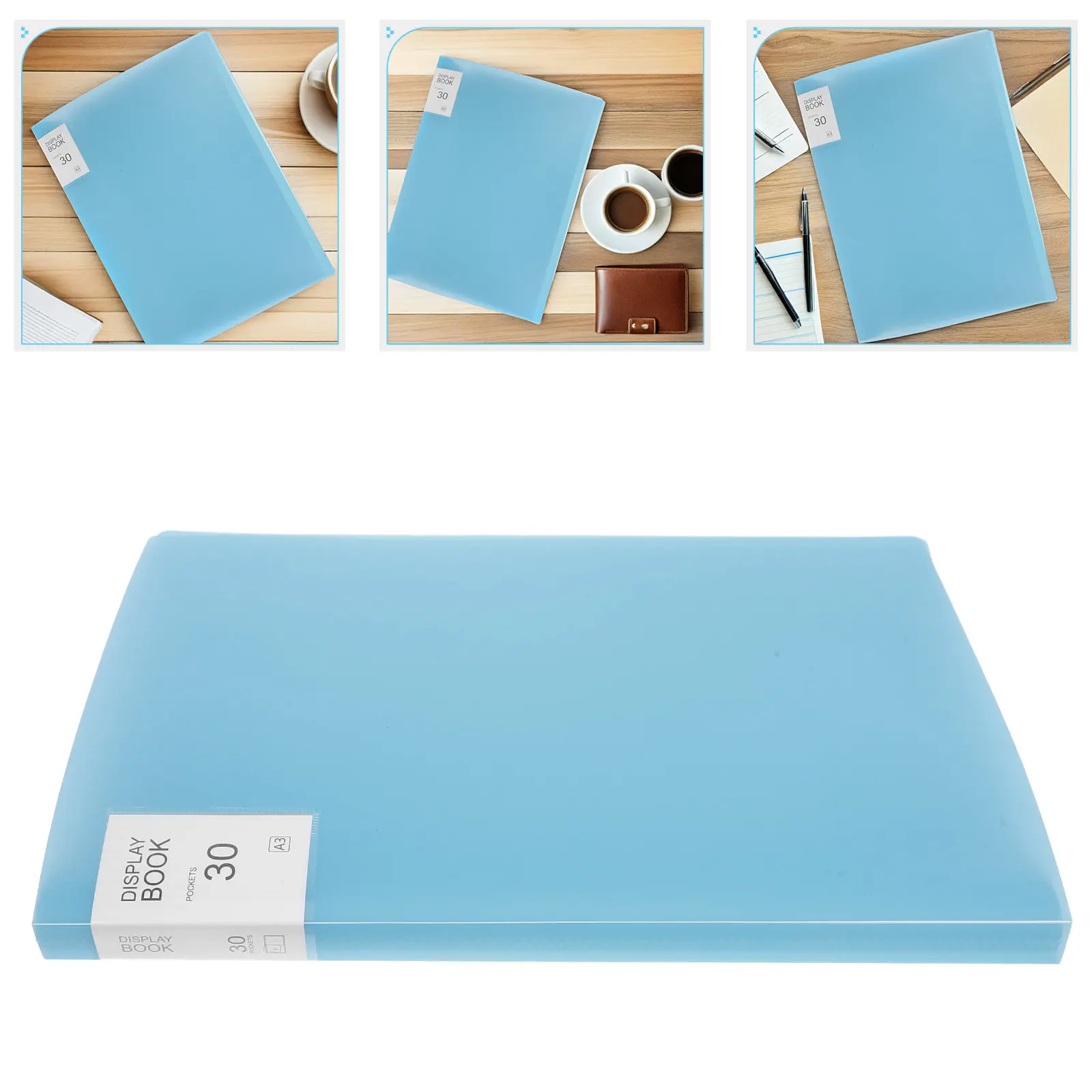 Craft Storage Binder Art Portfolio Folder A3 Painting Book Pages Large Capacity Clear Sleeves Display