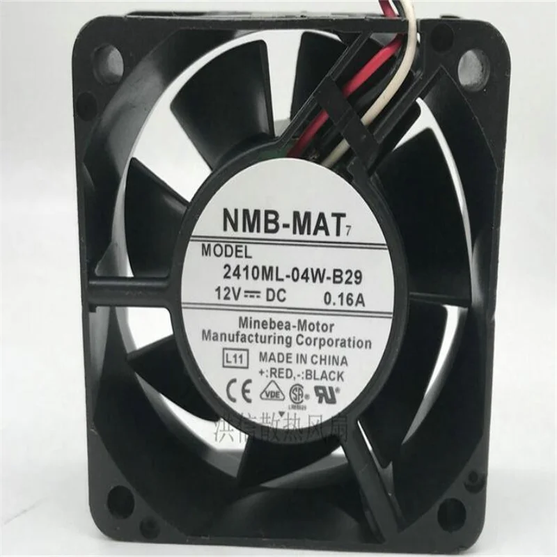 

NMB 2410ML-04W-B29 12V 0.16A 6025 6CM Three-line double ball cooling fan