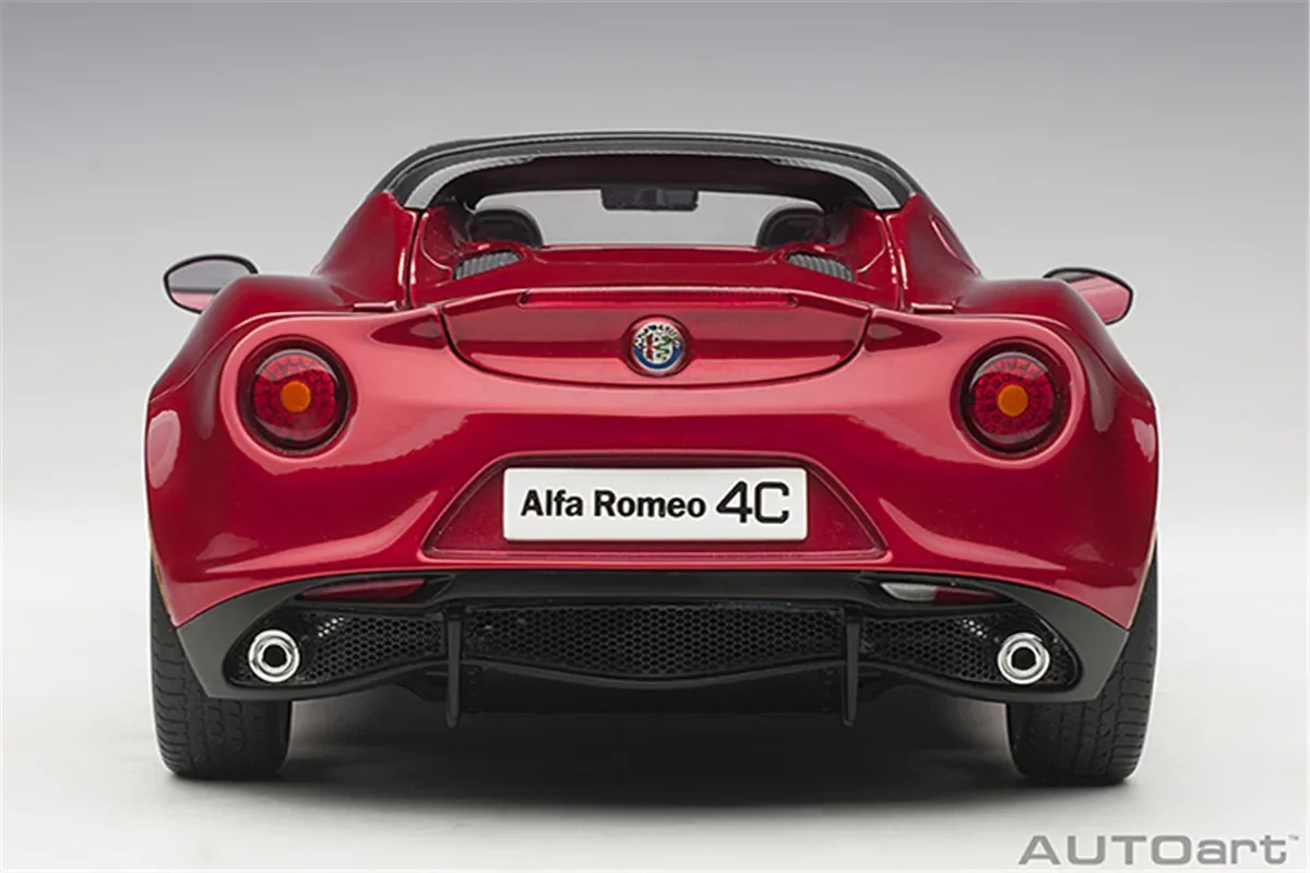 Autoart 1/18 For ALFA ROMEO 4C SPIDER Diecast Model Toys Car Gifts Collection Red/Yellow/White Display Ornaments Metal,Plastic