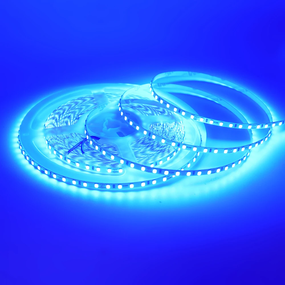 12V 24V 5m 10m LED Strip 5mm 8mm PCB Light 2835 120Leds/m White Red Pink Purple Ice Blue Flexible Tape Backlights for Decoration