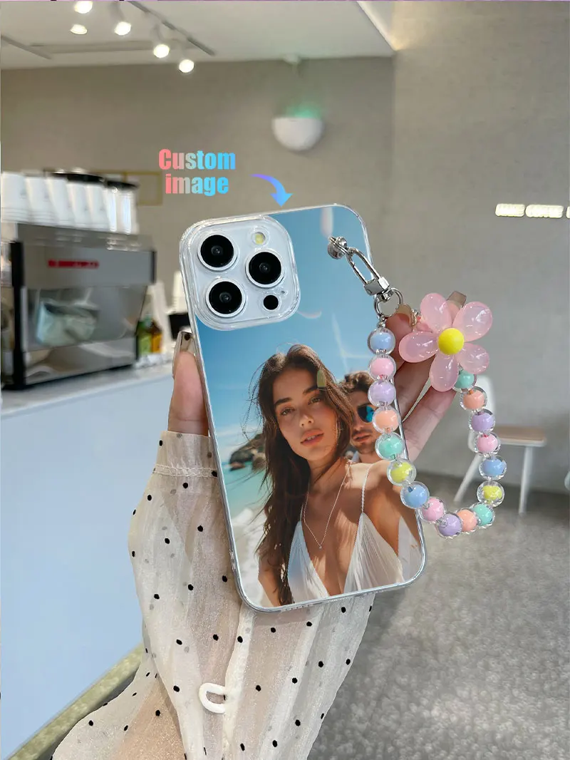 لتقوم بها بنفسك صور مخصصة واضح اللؤلؤ الحبل قضية الهاتف آيفون 17 الهواء 16 16E 15 14 11 برو ماكس 13 12 Mini X S 7 8 Plus الغطاء الخلفي #4