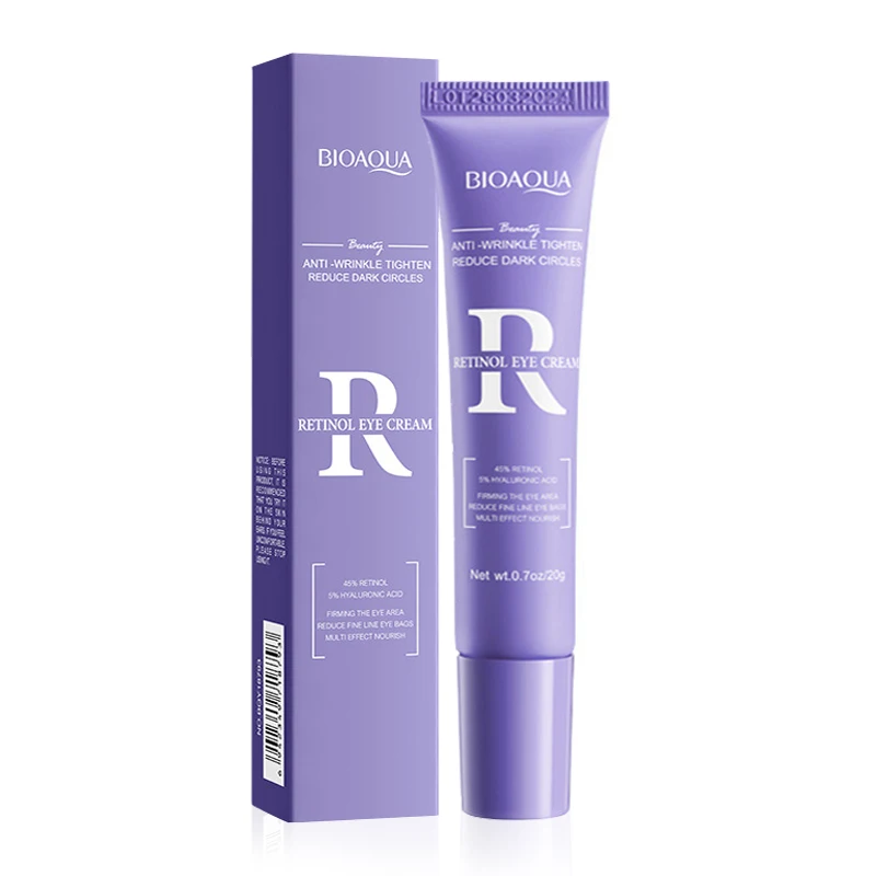 BIOAQUA rétinol crème pour les yeux Anti cernes supprimer les poches pour les yeux Anti-poches raffermissant réparateur hydratant yeux soins de la peau