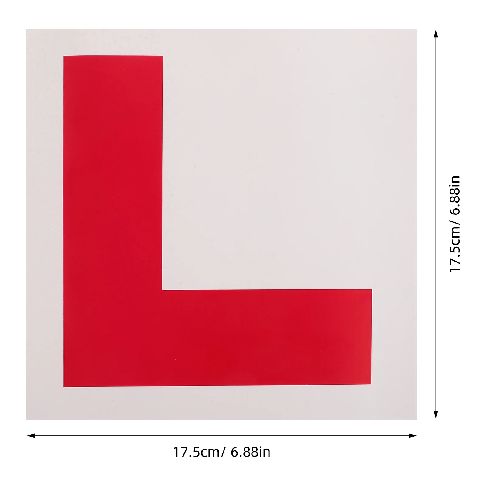 10Pcs Beginner Driver L Sticker Reflective PVC Adhesive Learner Plate for Cars Motorbikes Scooters New Drivers Safety Driving