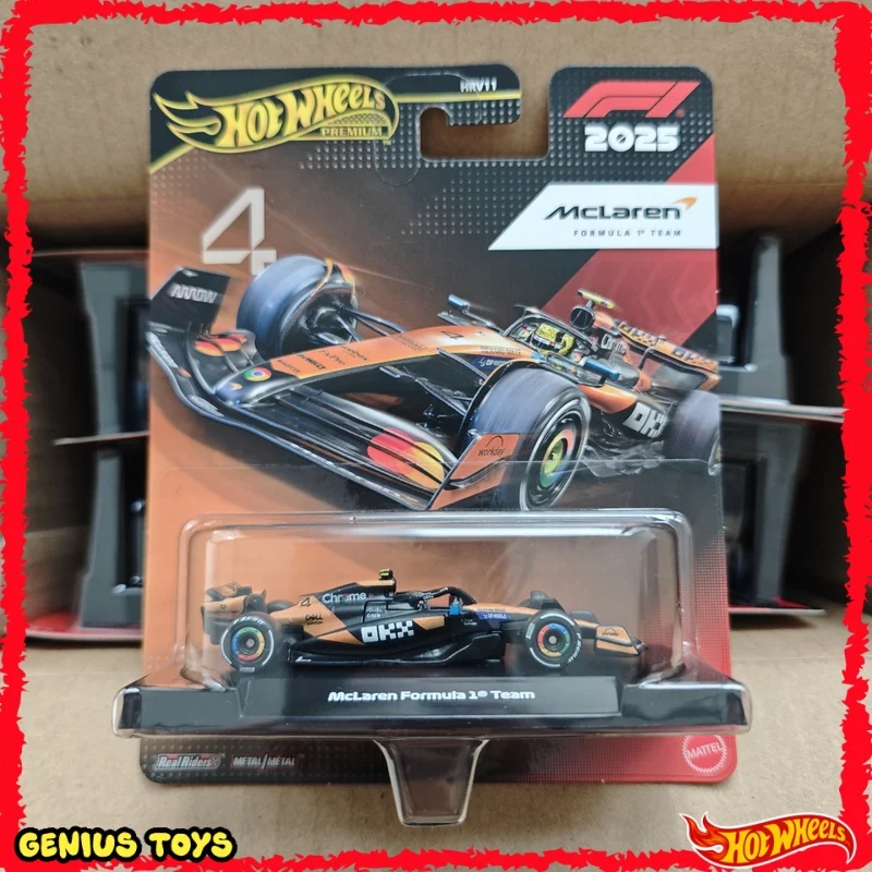 ホットウィール-プレミアム-2025-f1-グランプリ-マクラーレンf1チーム-4-ランド・ノリス-1-64-ダイキャスト合金製メタルボディ-f1-レーシングカー-コレクターズギフト