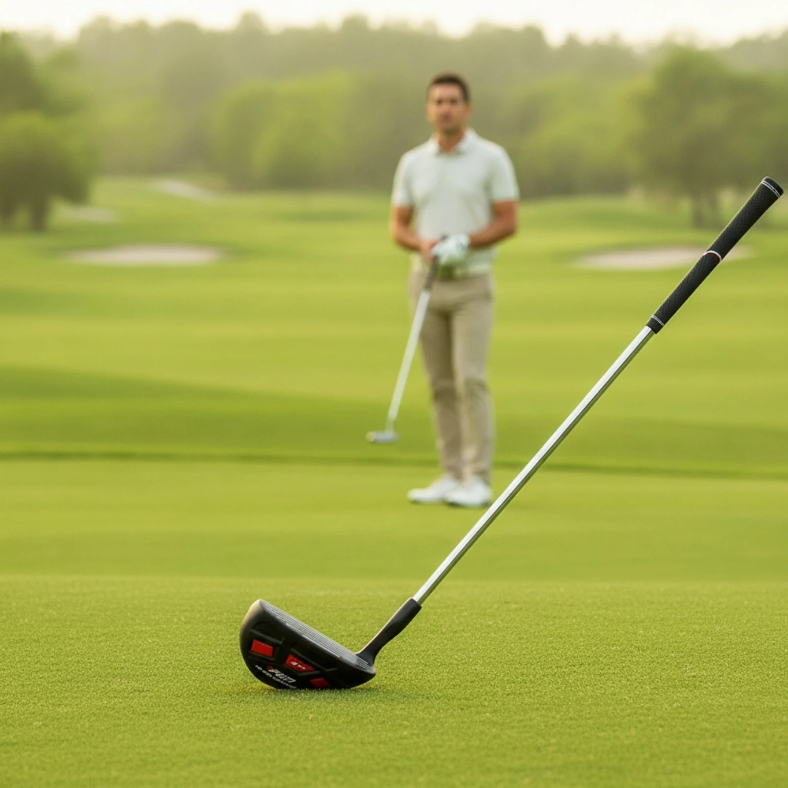 Chipper Putter Easy-to-Align Chipper with Alignment Lines Golf Club with Alignment Lines Anti-Slip Chipping Wedge Controlled