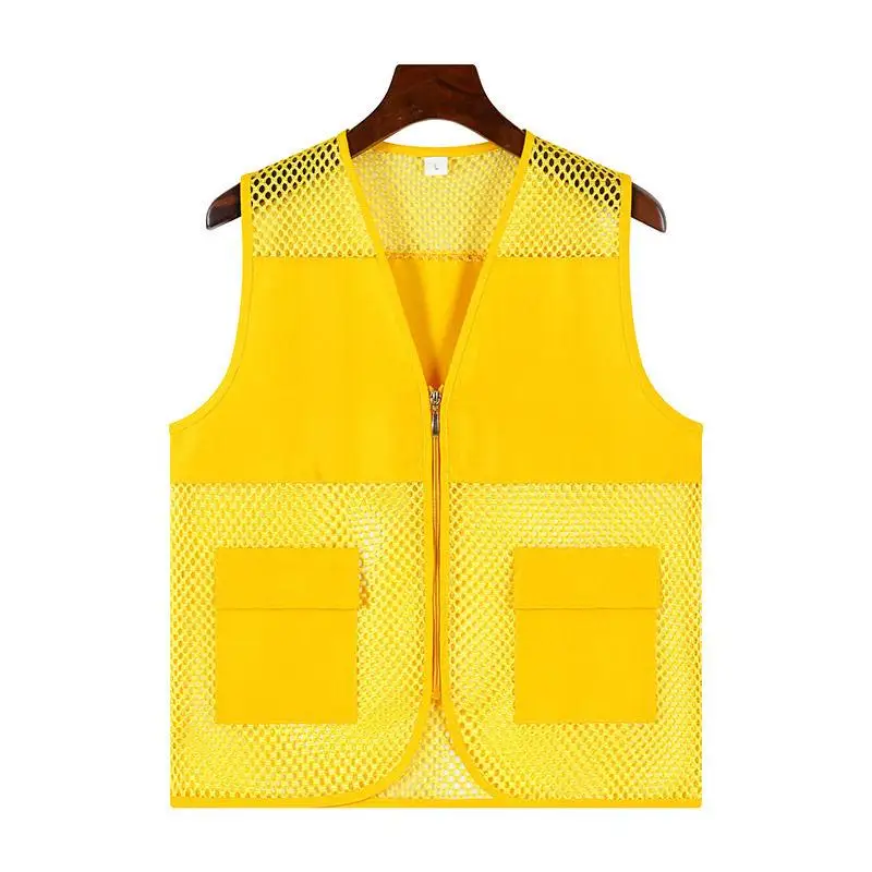 Summer Men's Vest Personalized Customization Print Logo Grid Volunteer Public Welfare Company Promotional Activity Work Clothes